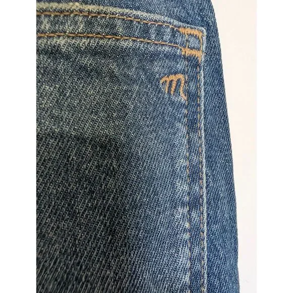 Madewell Longline Straight Jeans Greendale Wash High Rise Size 28 NWT NW251 - Picture 8 of 11